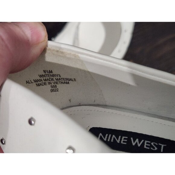 NWOB Nine West Women's Tenry White Studded Dress Pumps/Sz. 8.5M - Picture 9 of 9